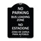 Signmission No Parking Bus Loading Zone No Entacionamiento Bus De Carga Zona Alum Sign, 24" x 18", BW-1824-23756 A-DES-BW-1824-23756 - alternate 1